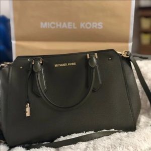 Army green mk handbag